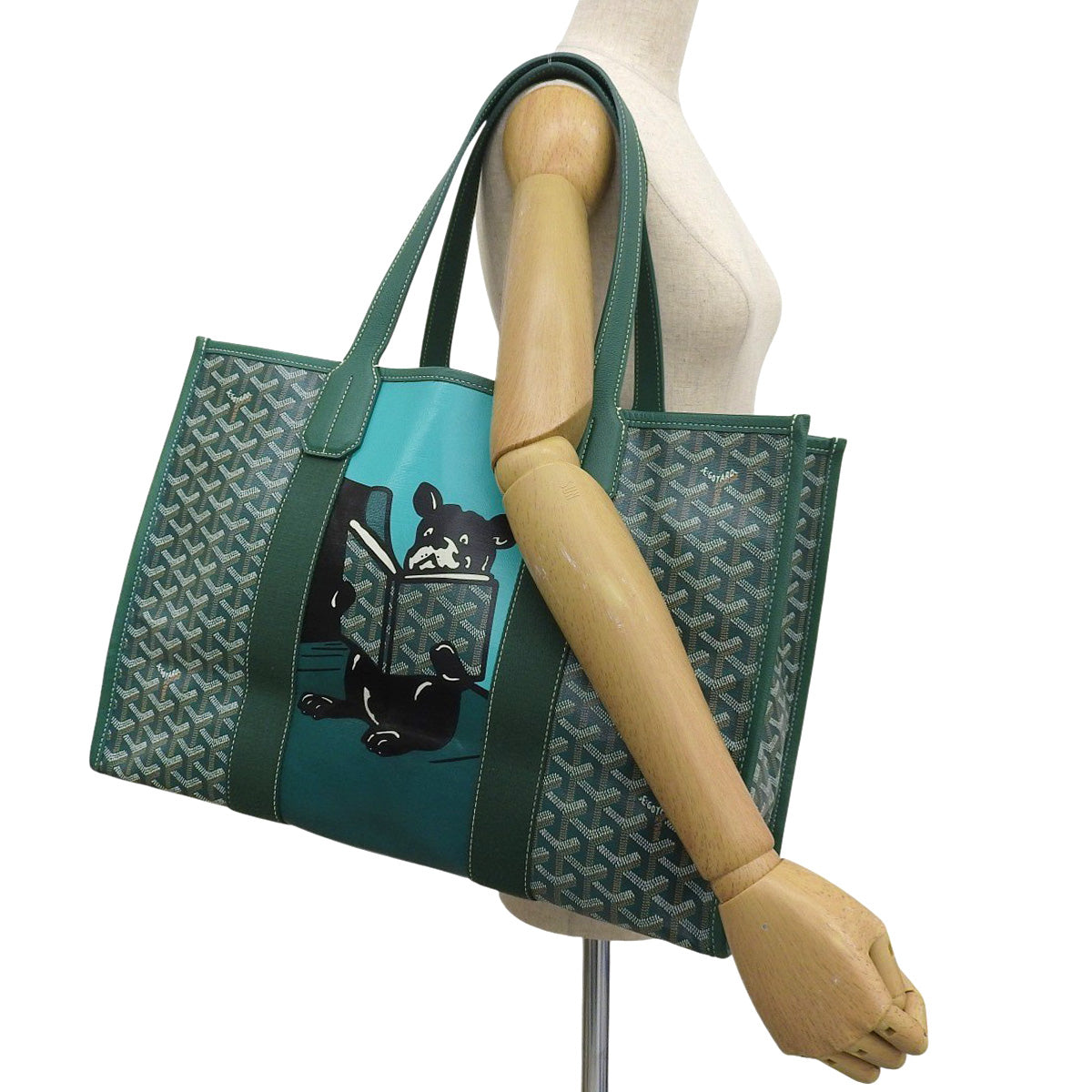 PVCコーティングキャンバス カーフ グリーン ヴィレットMM