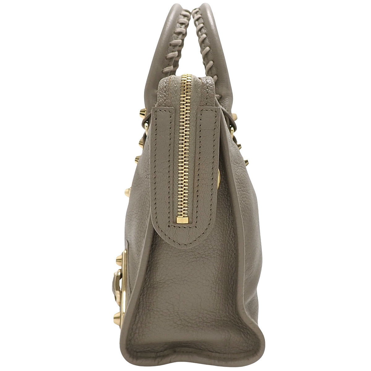 Classic Metallic Edge City S Leather Greige 432831