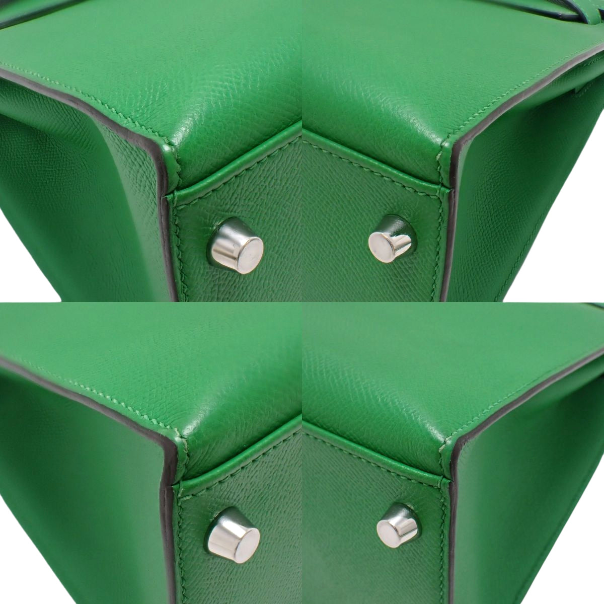 ケリー32 (外縫い) トリヨンクレマンス パラジウム金具 バンブー □R刻印