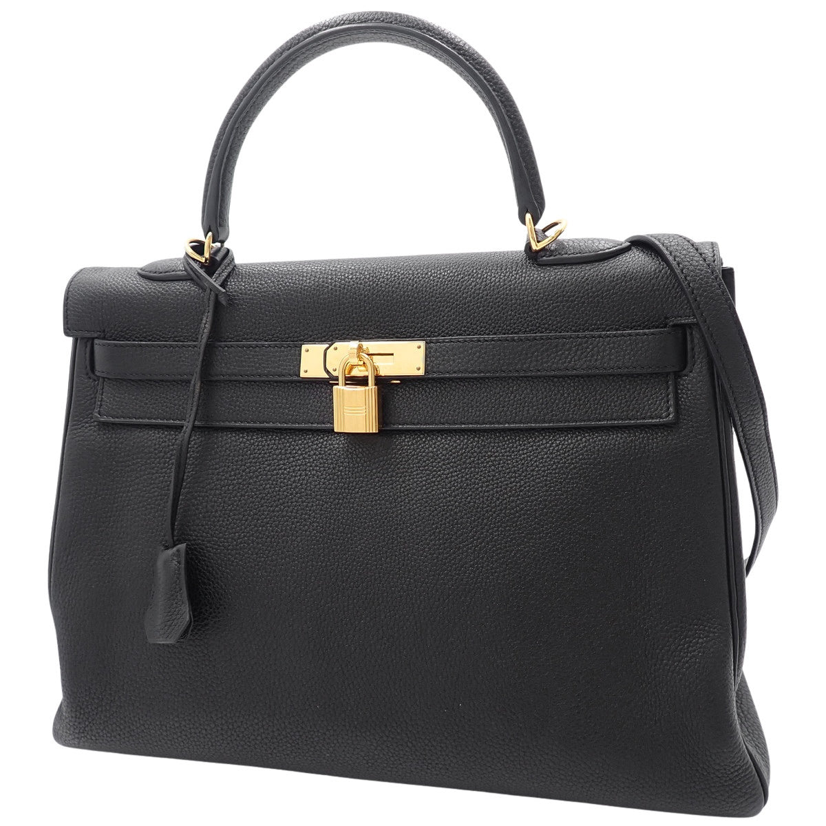ケリー35 (内縫い) トゴ ブラック ゴールド金具 ▢O刻印