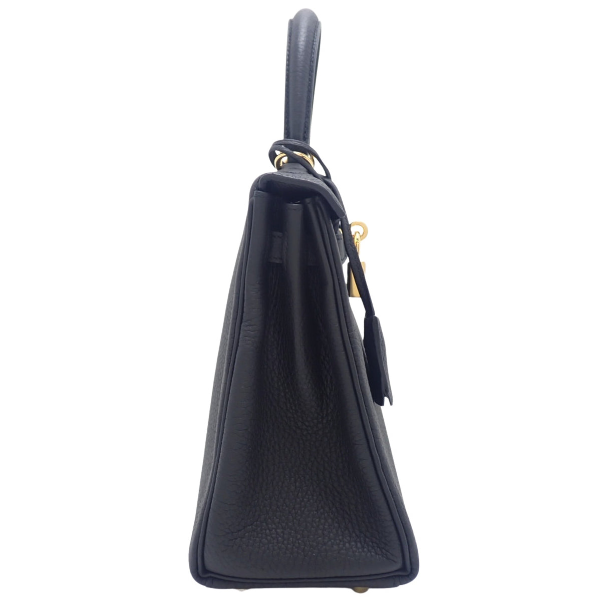 Kelly 25 (inside stitching) Togo Noir Gold hardware A stamp