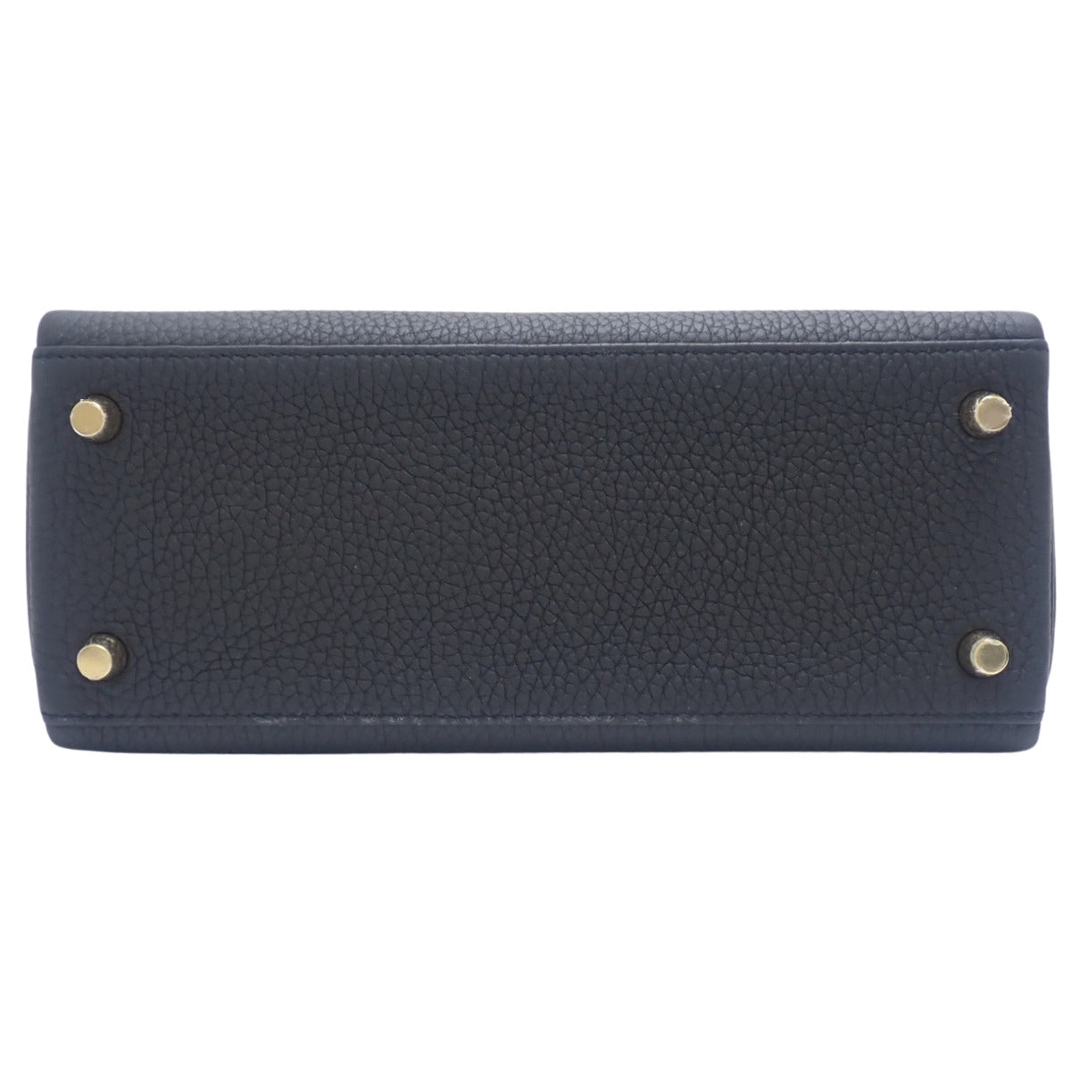 Kelly 25 (inside stitching) Togo Noir Gold hardware A stamp