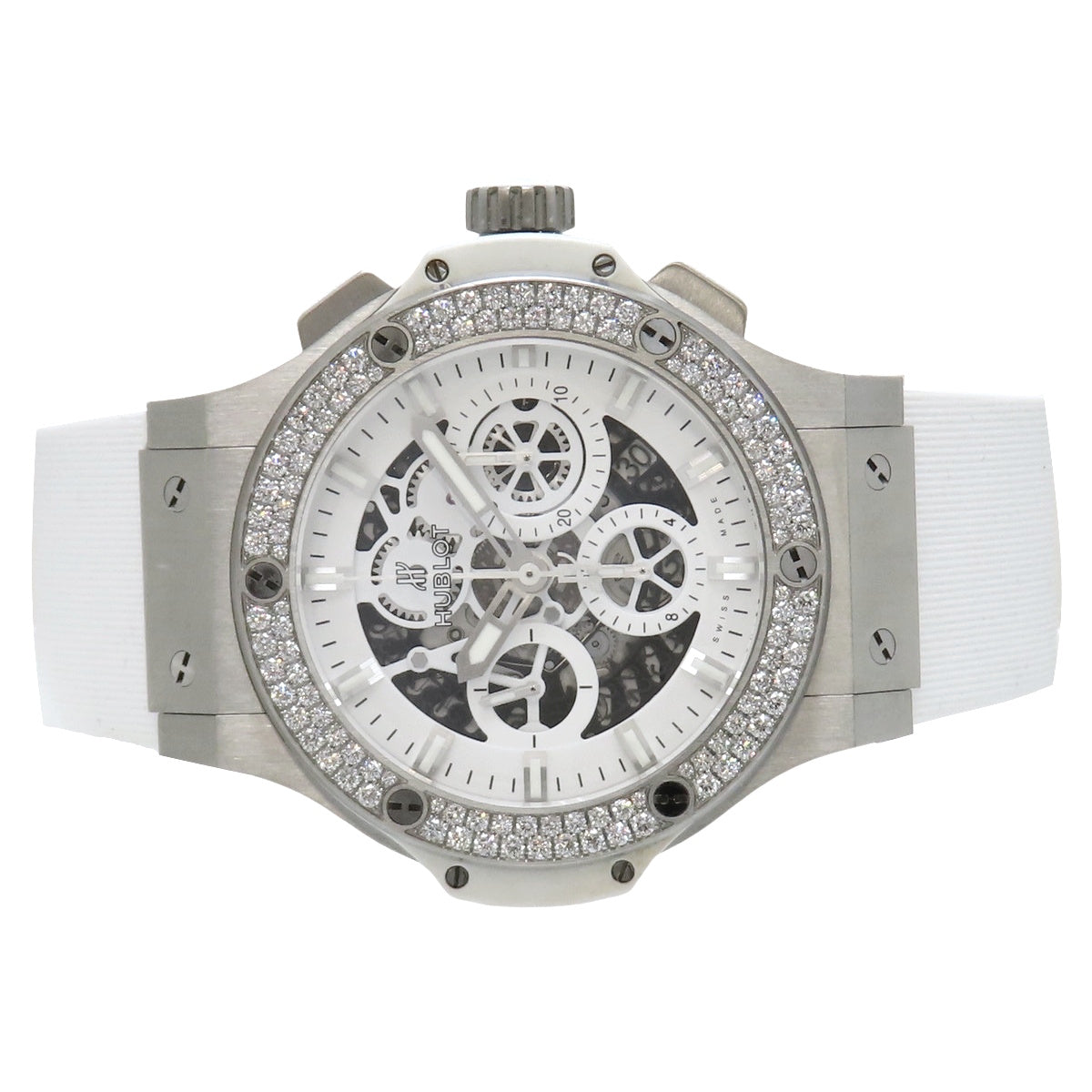 BIG BANG AEROBANG ALL WHITE 日本限定 311.SE.2010.RW.1104.JSM12 精钢/橡胶 镂空表盘 白色 自动机械 男士