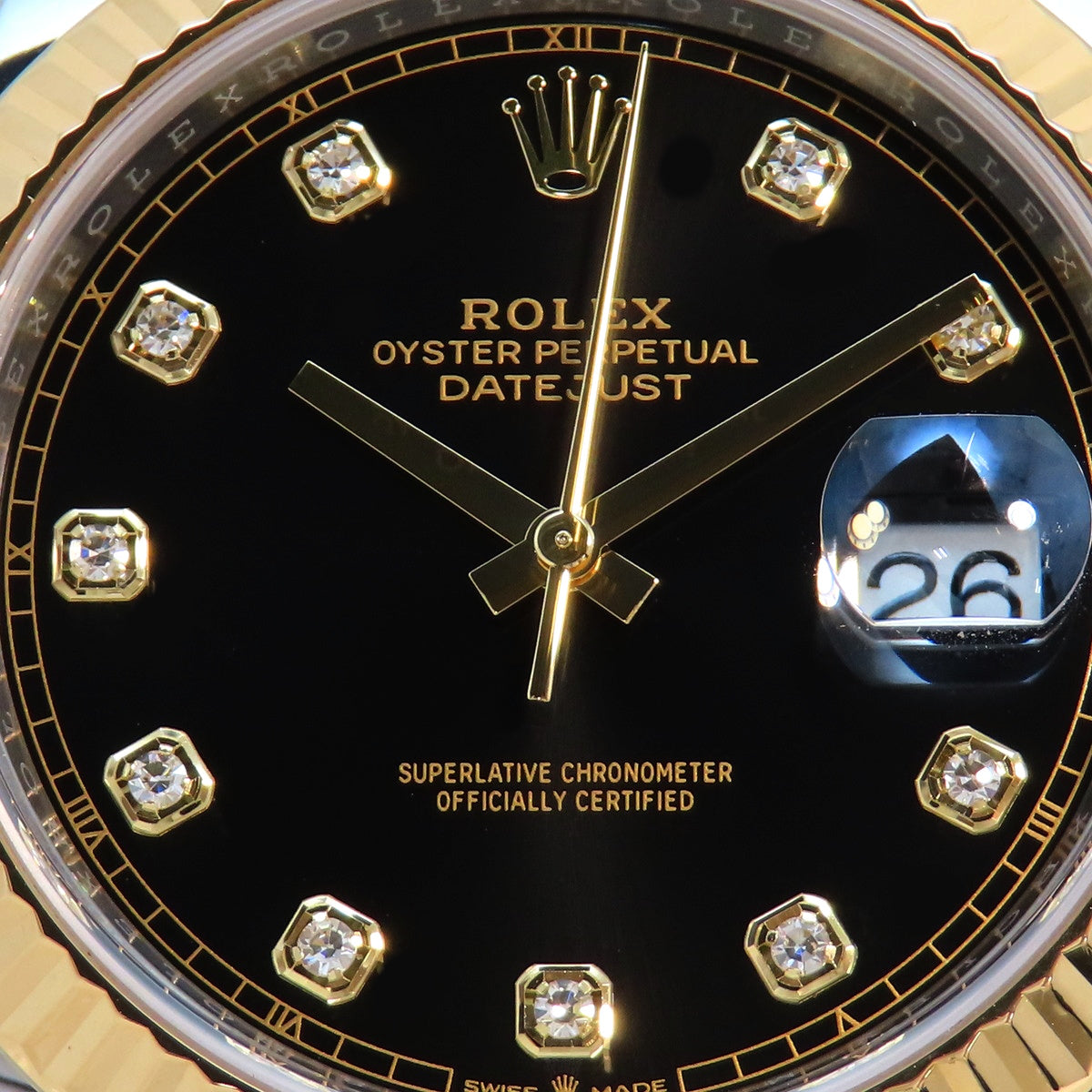 Datejust 41 126333G YG/SS 随机编号 黑色 10PD 自动男士腕表