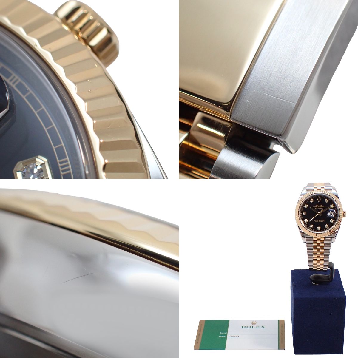 Datejust 41 126333G YG/SS 随机编号 黑色 10PD 自动男士腕表