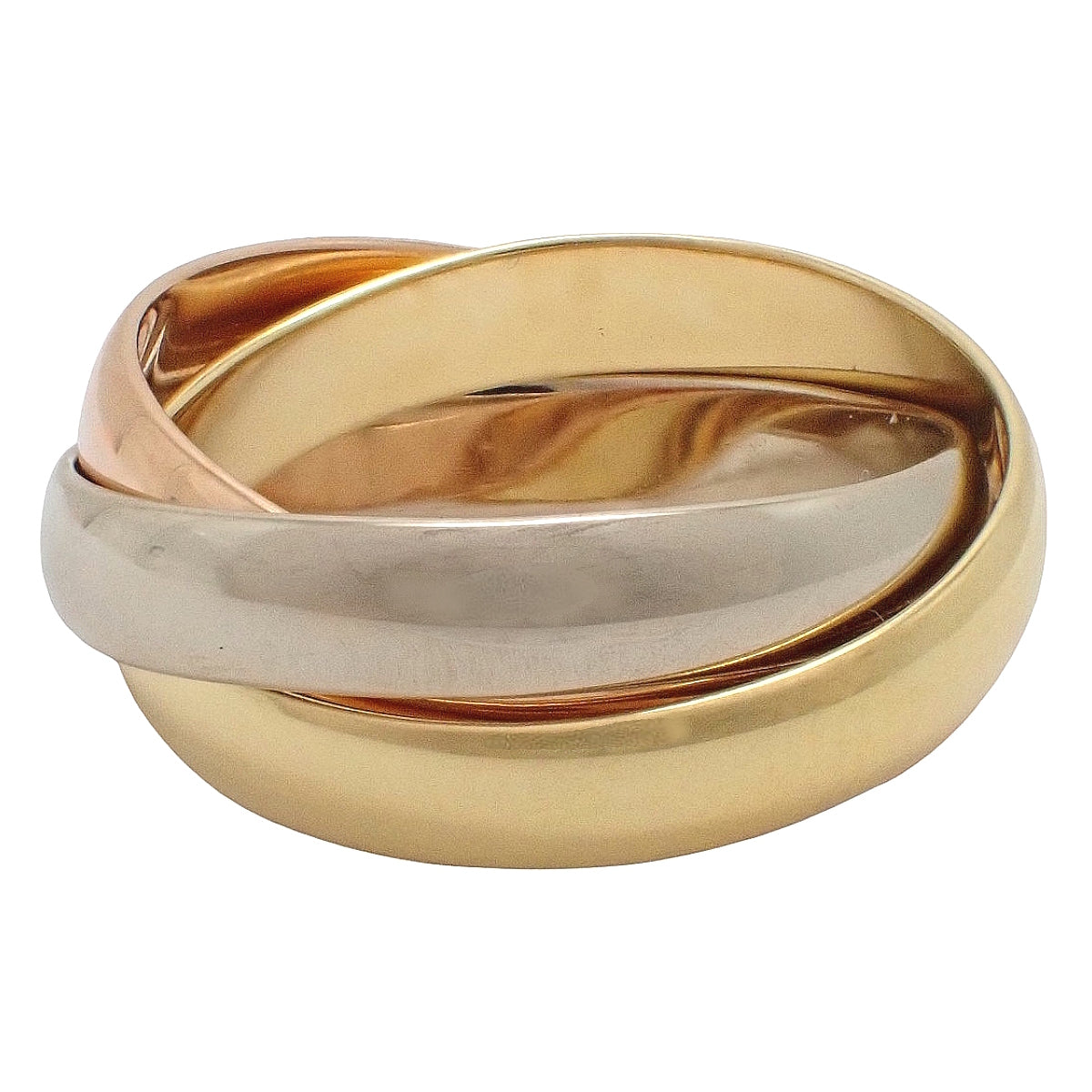 les must de Cartier Trinity Ring K18YG/PG/WG 48 6.0g