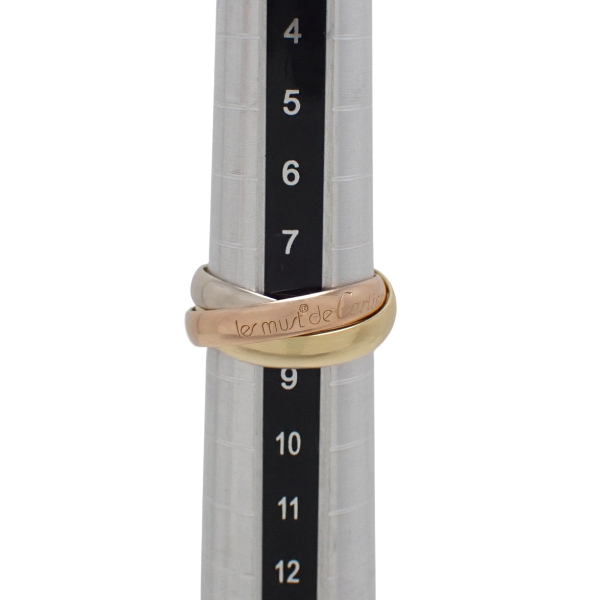 les must de Cartier Trinity Ring K18YG/PG/WG 48 6.0g