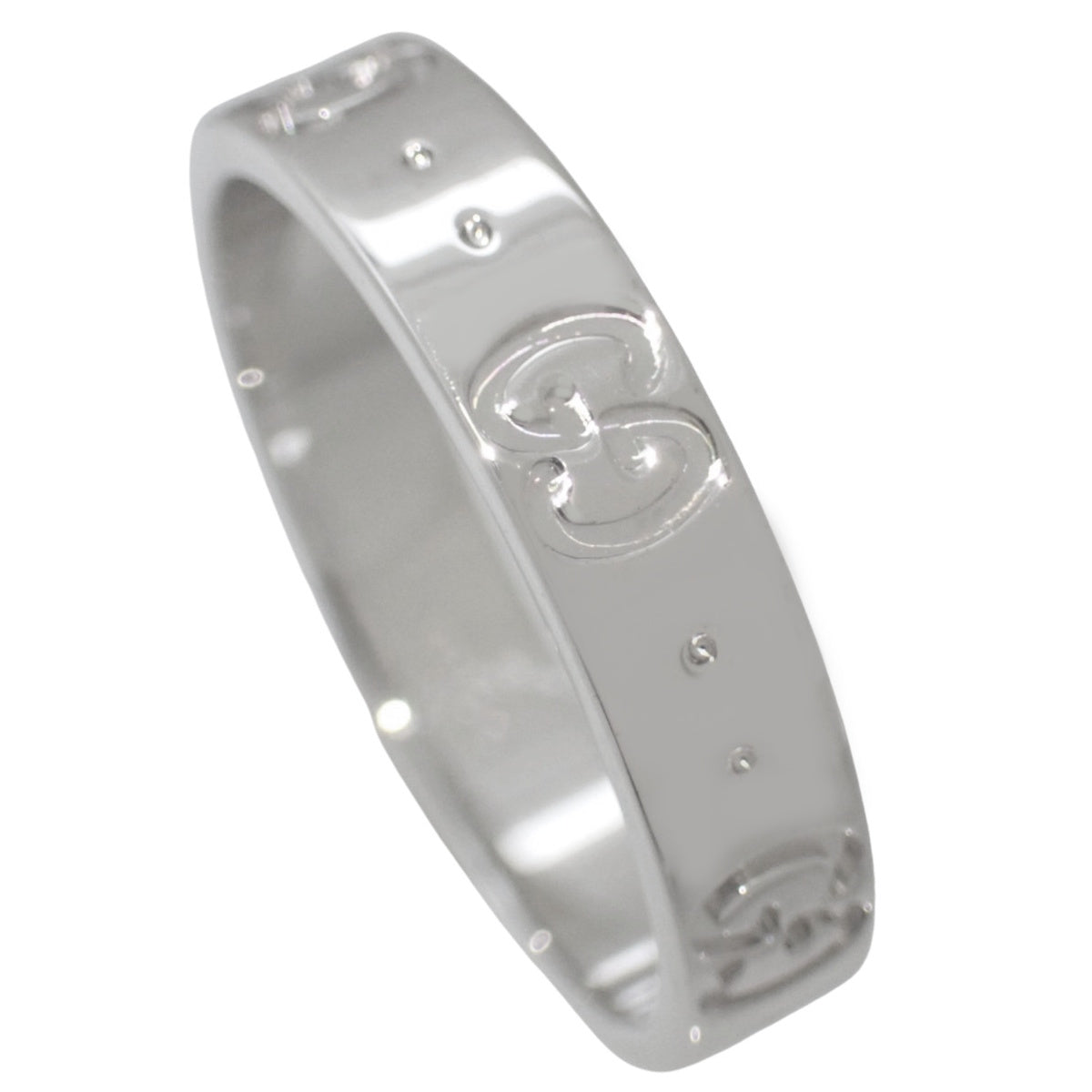 アイコン スリム リング ホワイトゴールド K18WG 13 4.0g