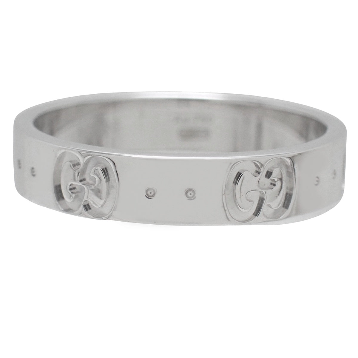 Icon Slim Ring White Gold K18WG 13 4.0g
