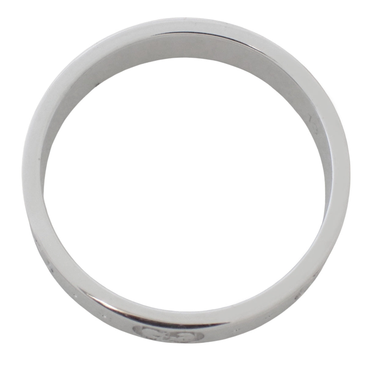 Icon Slim Ring White Gold K18WG 13 4.0g