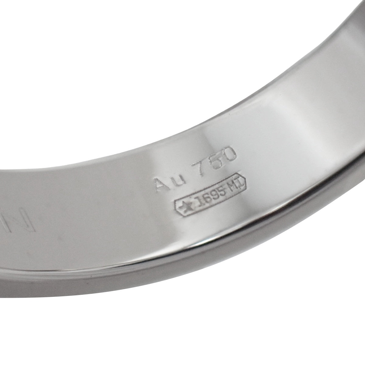 Icon Slim Ring White Gold K18WG 13 4.0g