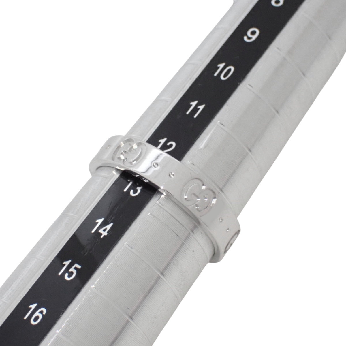 アイコン スリム リング ホワイトゴールド K18WG 13 4.0g