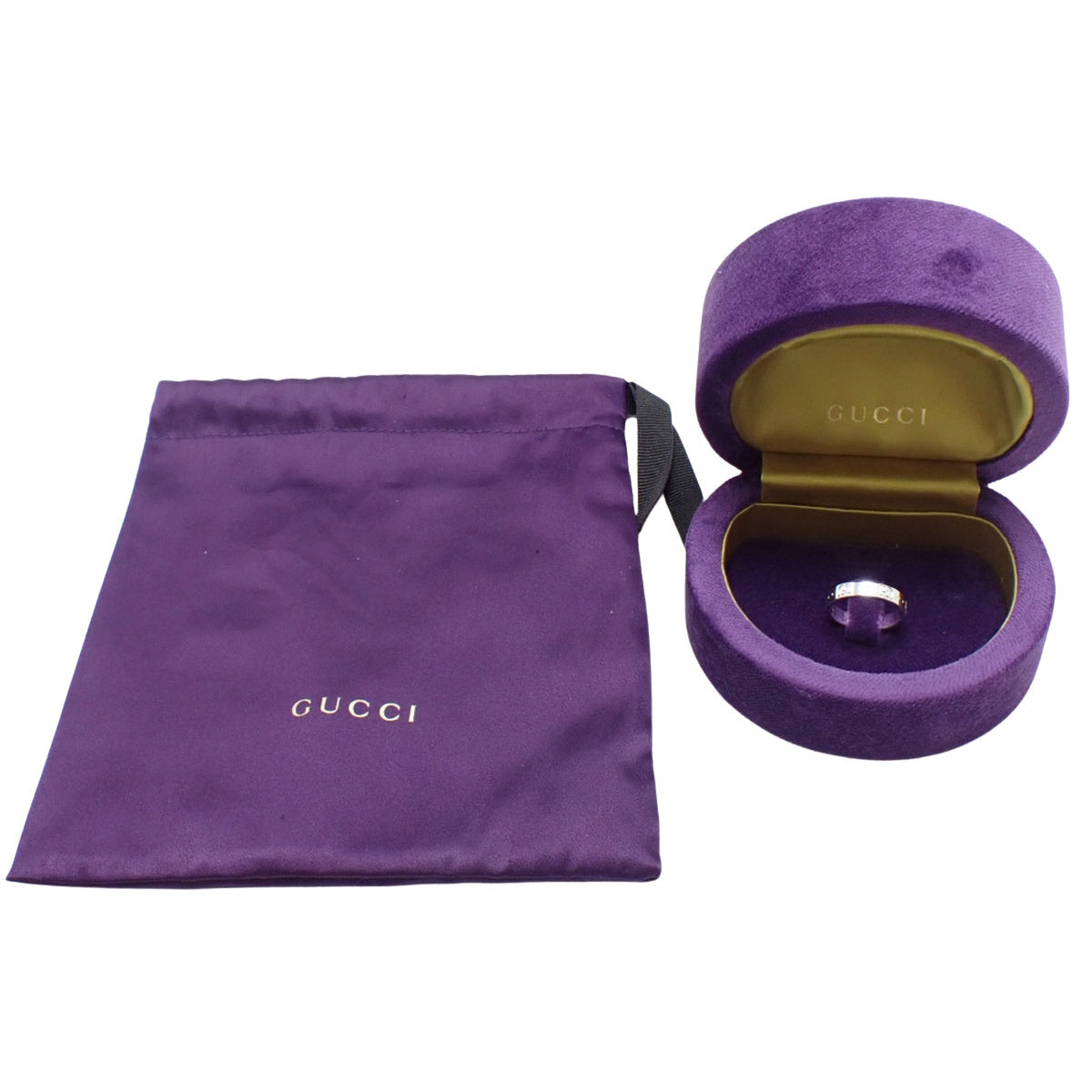 Icon Slim Ring White Gold K18WG 13 4.0g