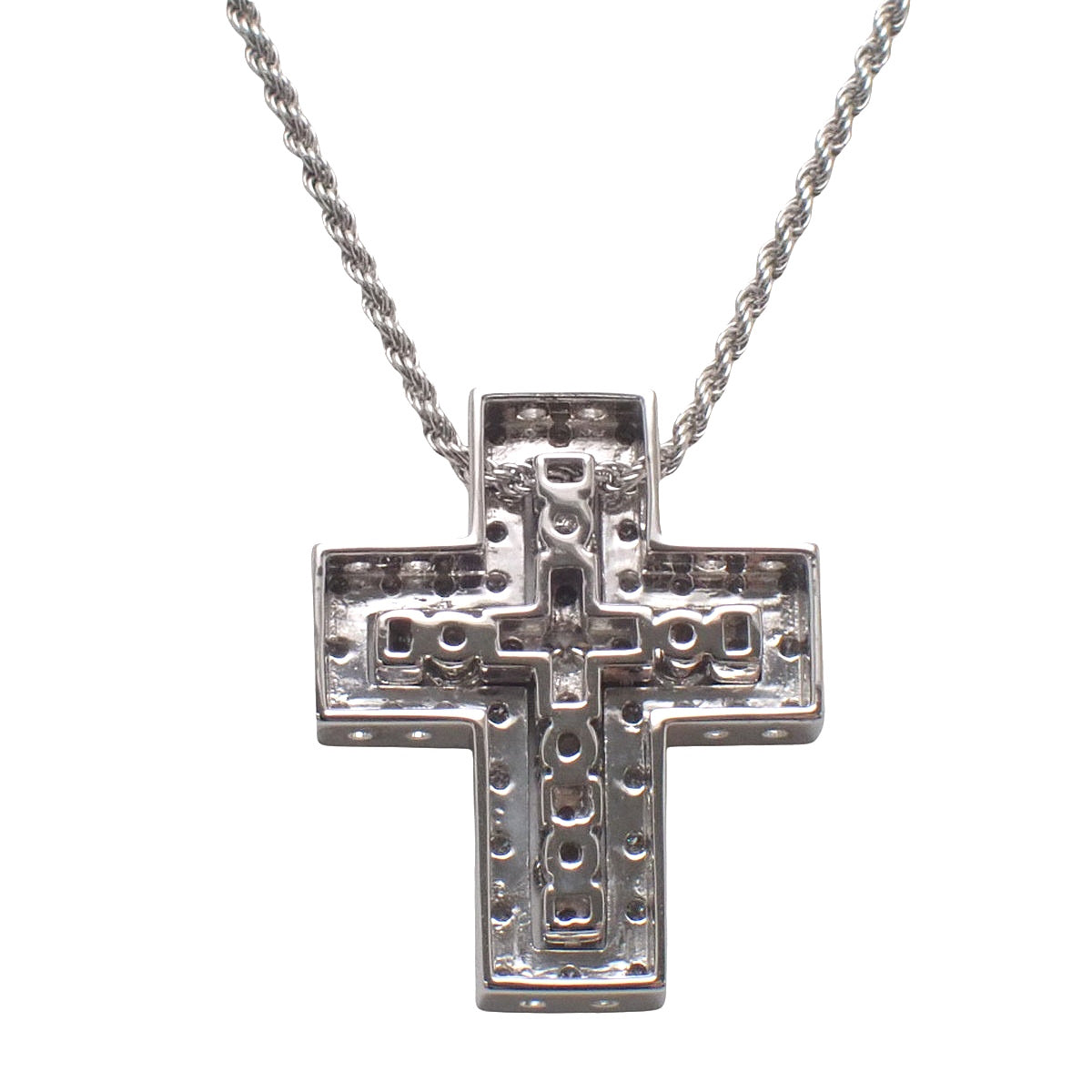 ベル エポック ネックレス S ダイヤモンド ホワイトゴールド K18WG 10.0g