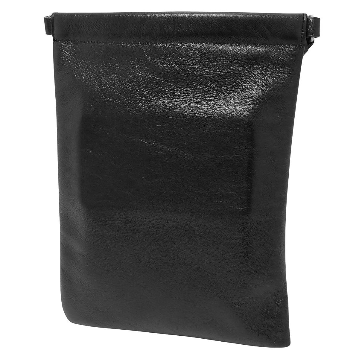 Logo Shoulder Bag Leather Black 581697