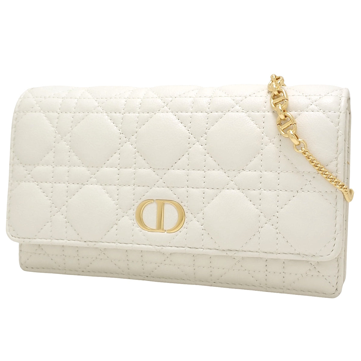 カナージュ Dior Caro チェーンポーチ カーフスキン ホワイト S5134UWHC_M030