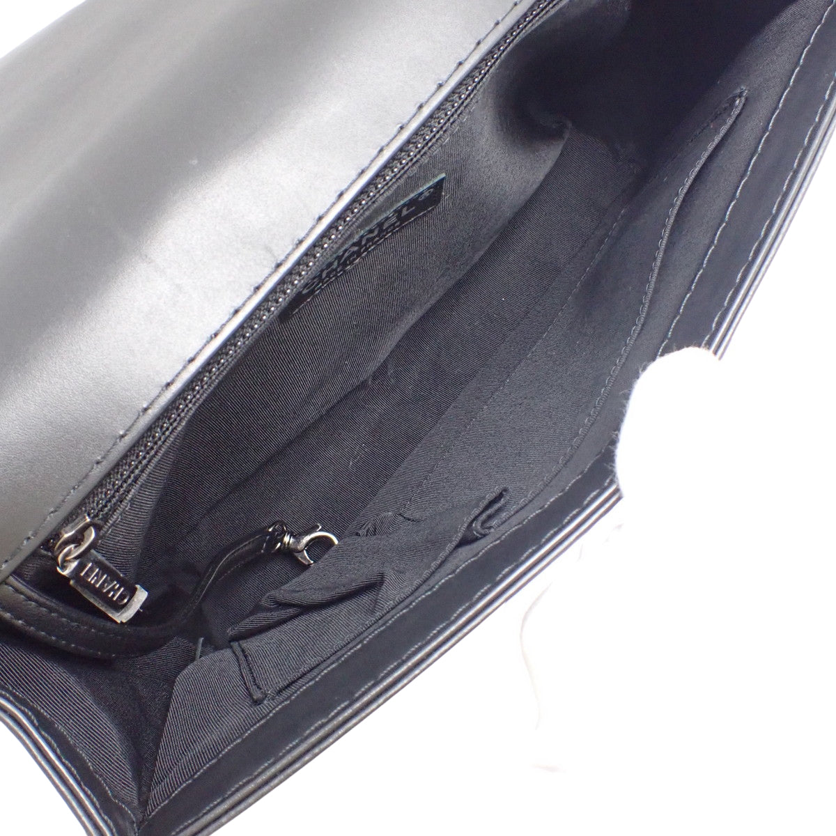 ボーイシャネル30 レザー ブラック