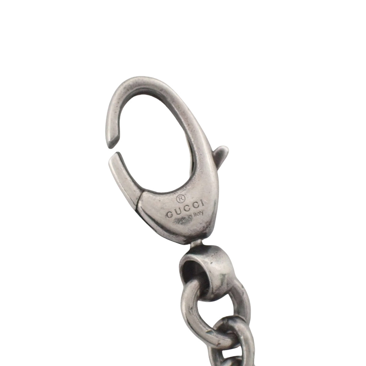 GG logo long chain necklace in silver SV925