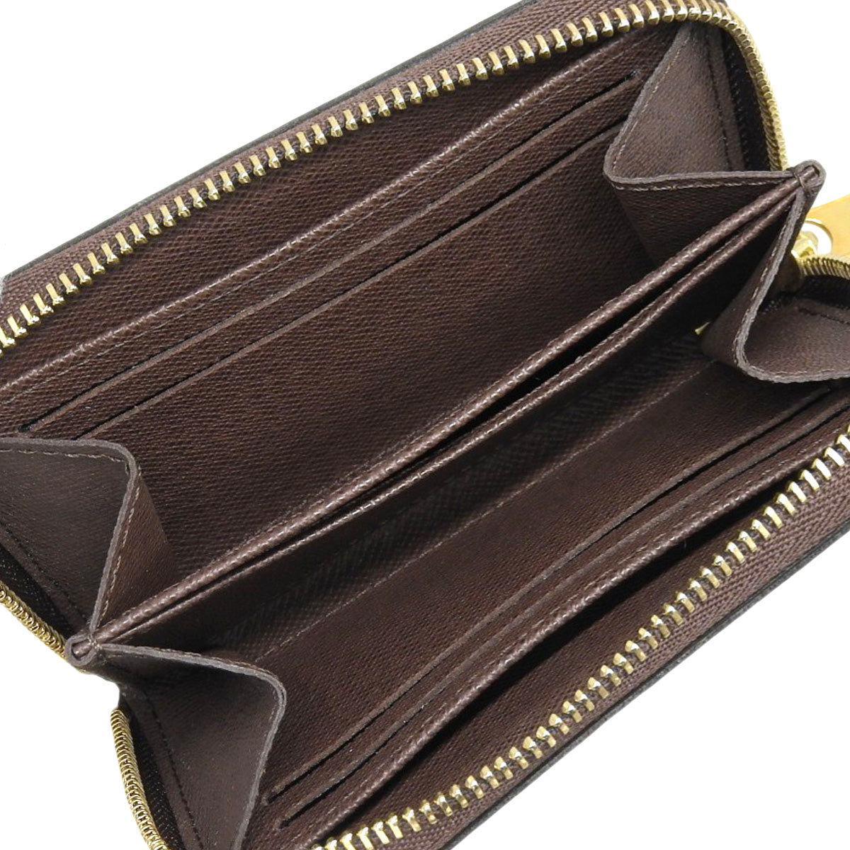 Damier Ebene Zippy Coin Purse, Brown, N63070