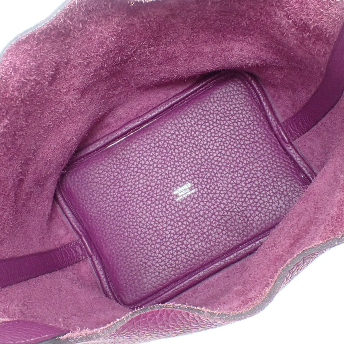 Picotin Lock PM, Taurillon Clemence leather, Anemone pattern, silver hardware, Z stamp