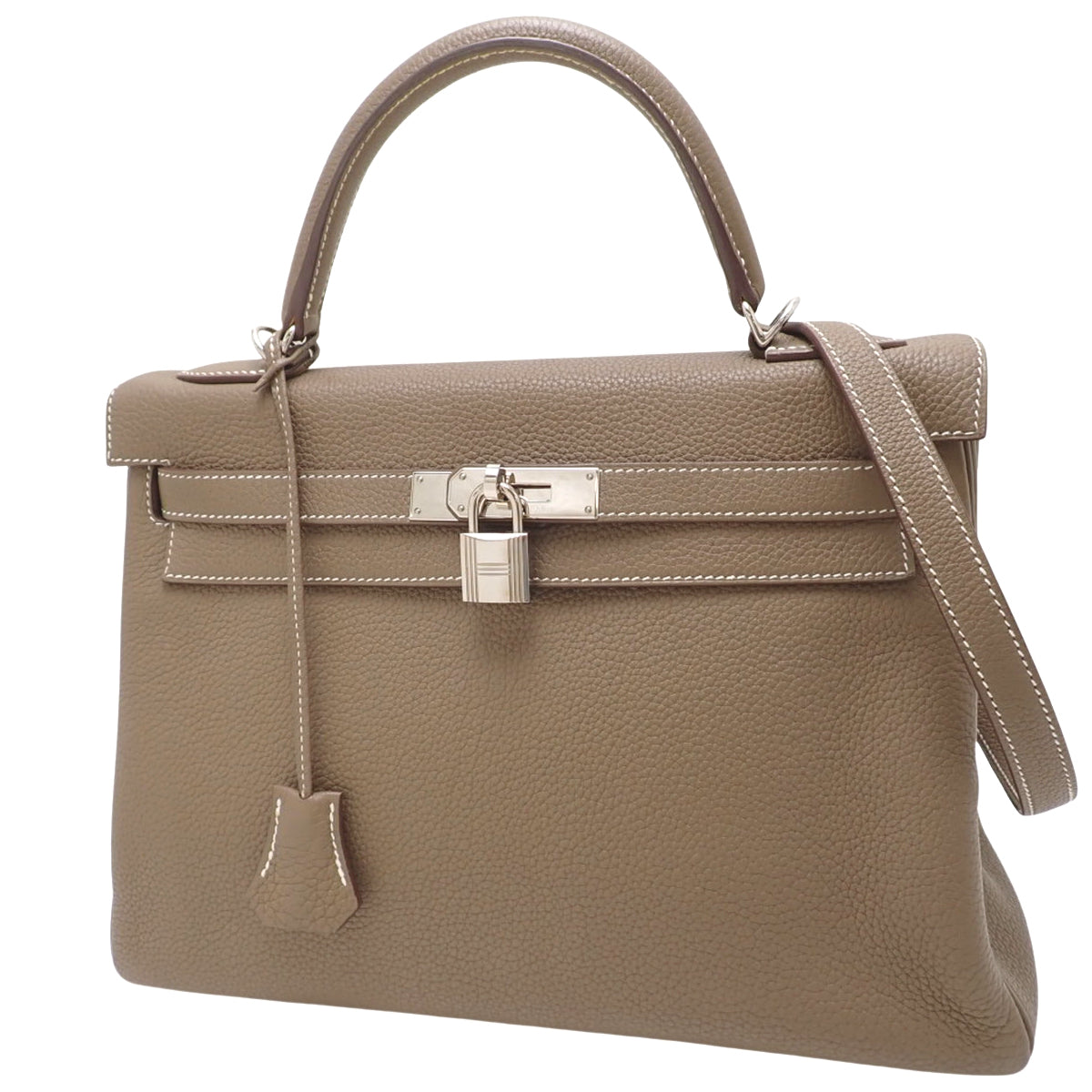 ケリー32 (内縫い) トゴ エトープ/エトゥープ シルバー金具 A刻印