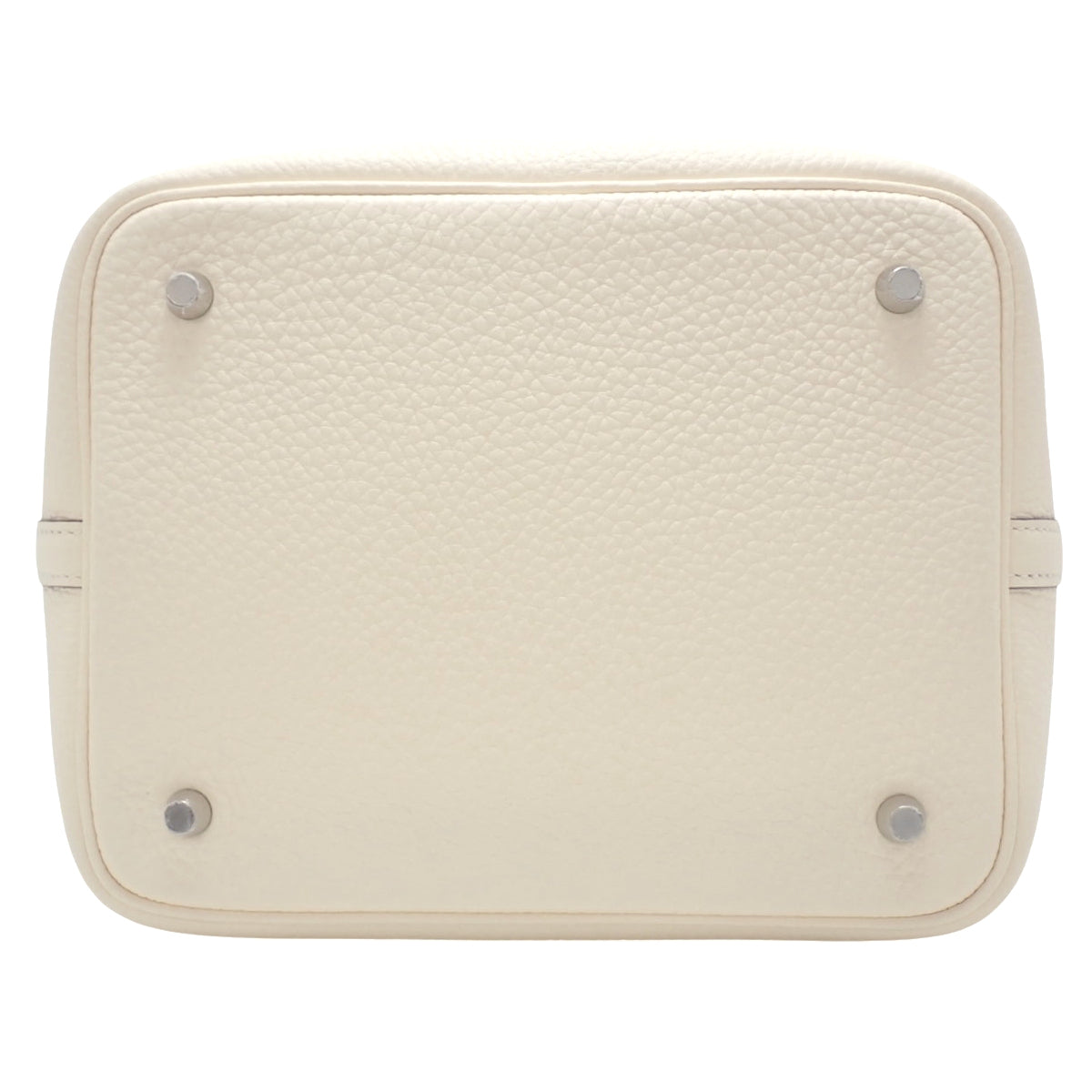 Picotin Lock MM, Taurillon Clemence Nata Leather, Silver Hardware, U Stamp