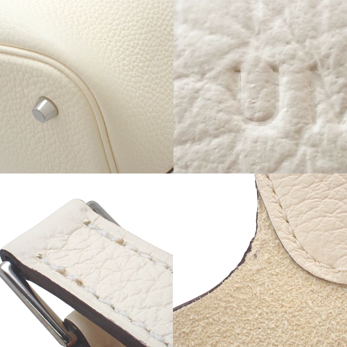 Picotin Lock MM, Taurillon Clemence Nata Leather, Silver Hardware, U Stamp