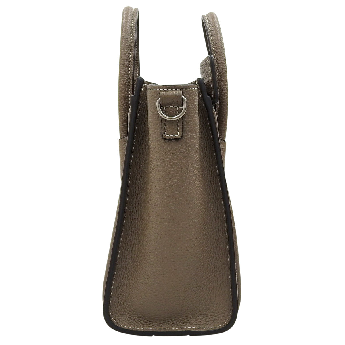 Luggage Nano Shopper in Drummed Calfskin, Slim Fit, 189243DRU.09SO