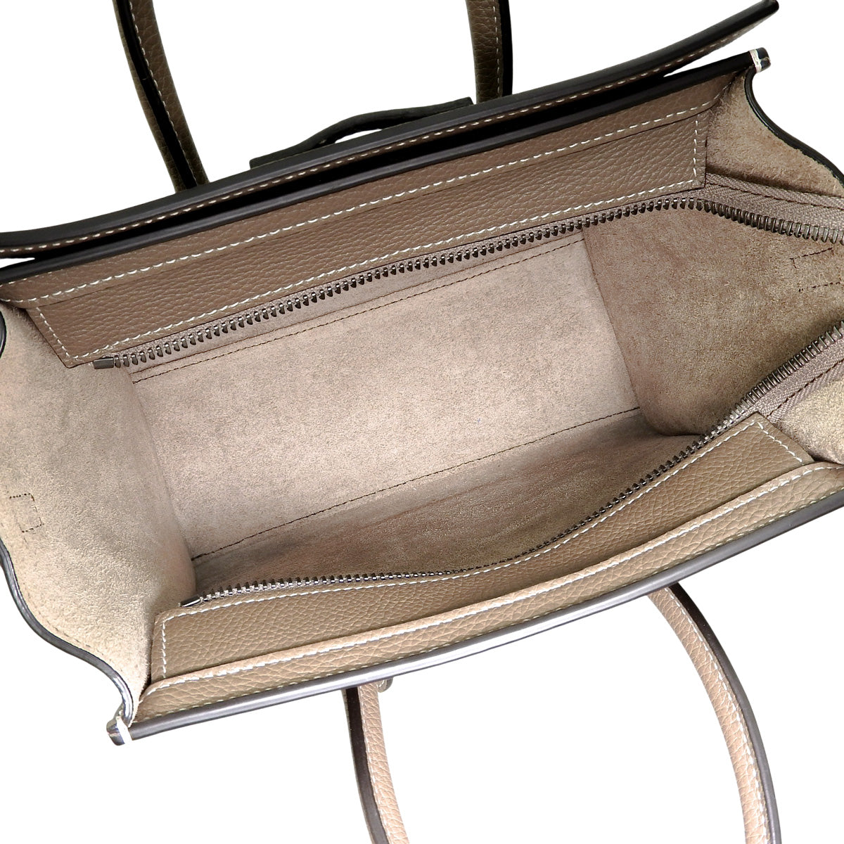 Luggage Nano Shopper in Drummed Calfskin, Slim Fit, 189243DRU.09SO