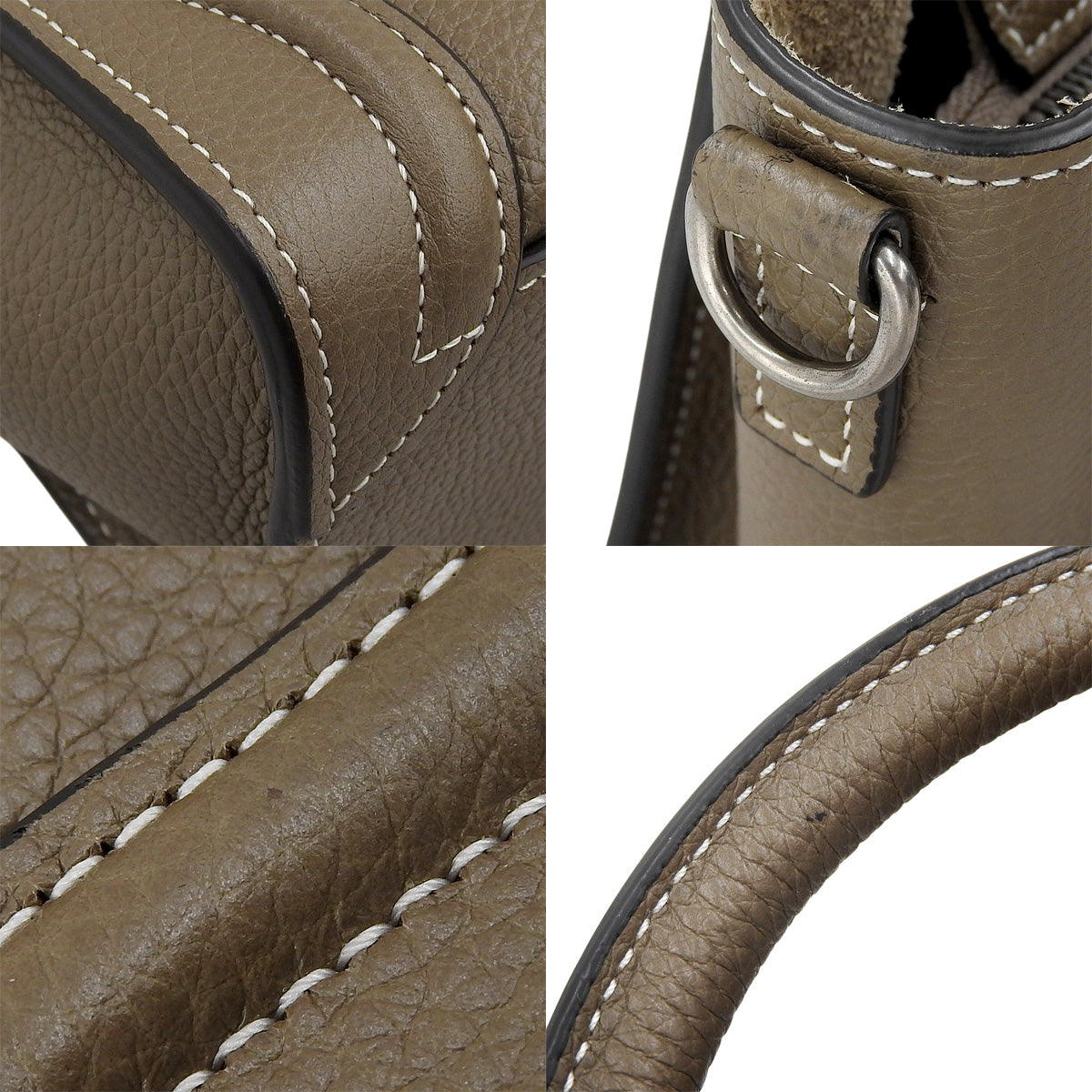 Luggage Nano Shopper in Drummed Calfskin, Slim Fit, 189243DRU.09SO