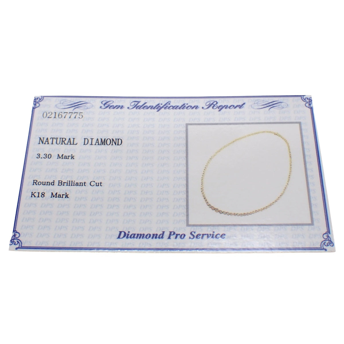 ダイヤモンド テニス ネックレス イエローゴールド K18YG 24.6g