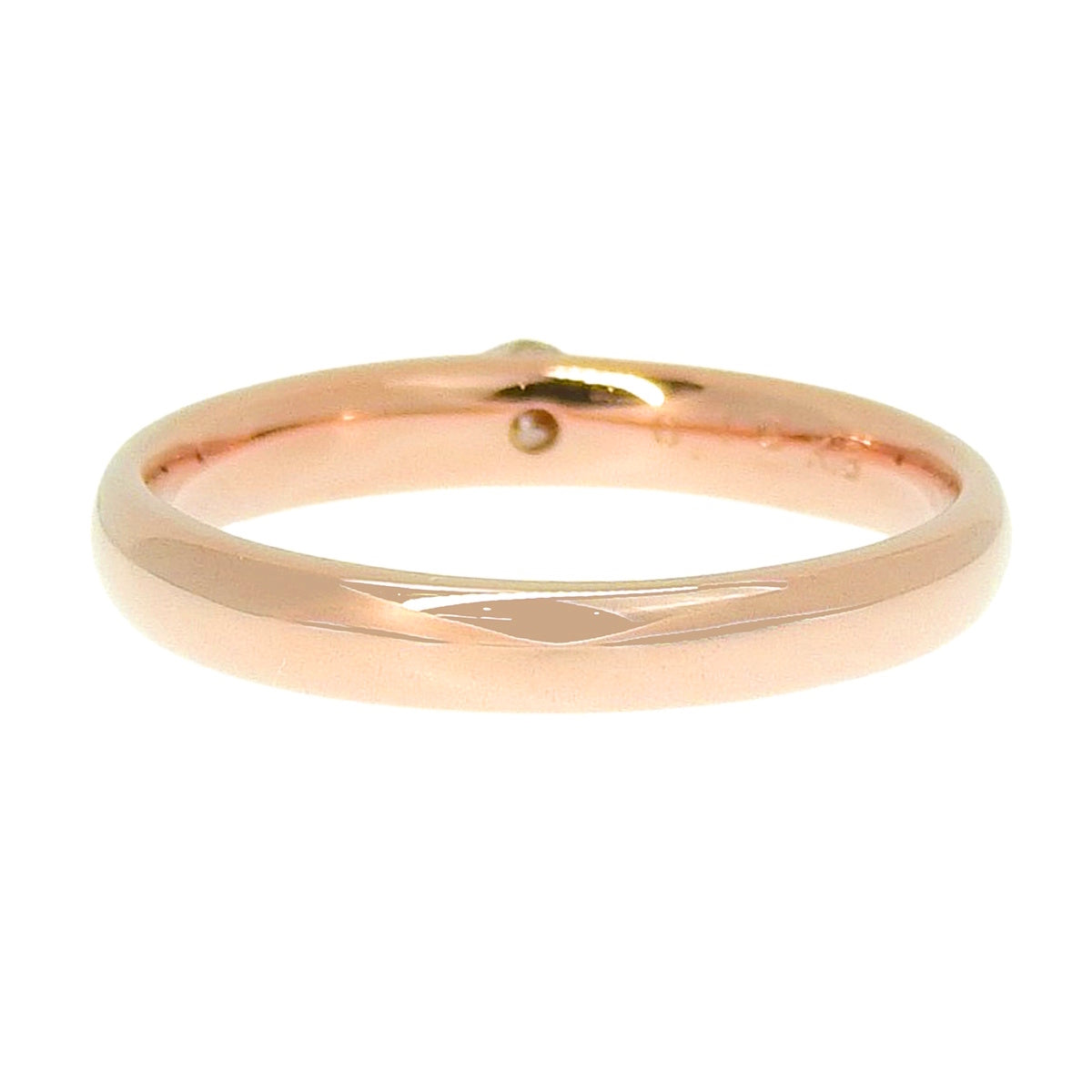 Diamond Ring D0.10 Pink Gold K18PG Size 8 (US/CA) 2.6g