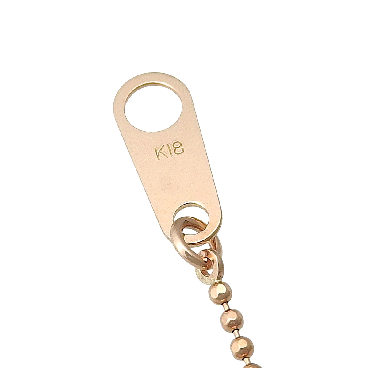 ダイヤモンドネックレス D0.12 ピンクゴールド K18PG 3.7g
