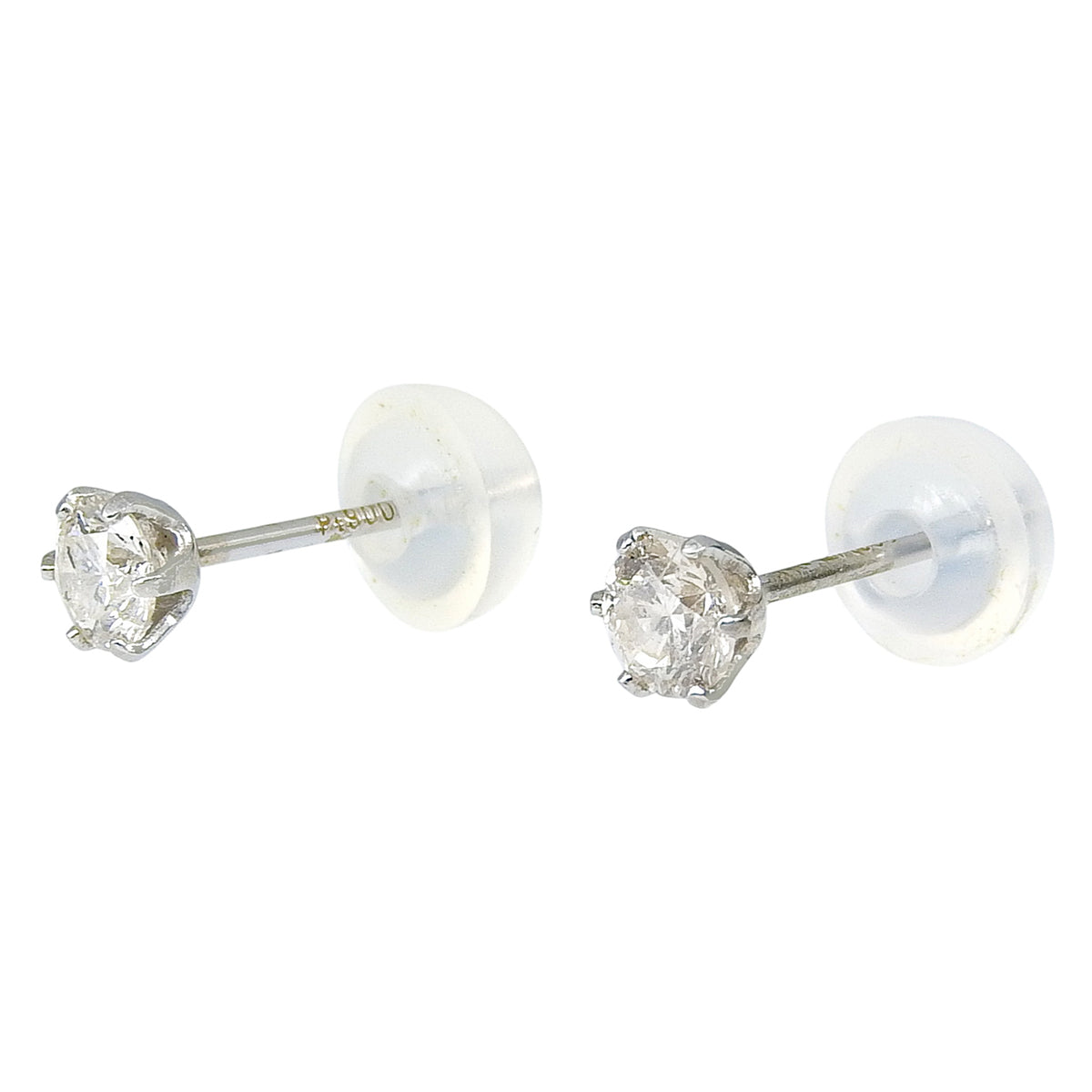 一粒ダイヤピアス D0.15,0.15 プラチナ Pt900 0.5g