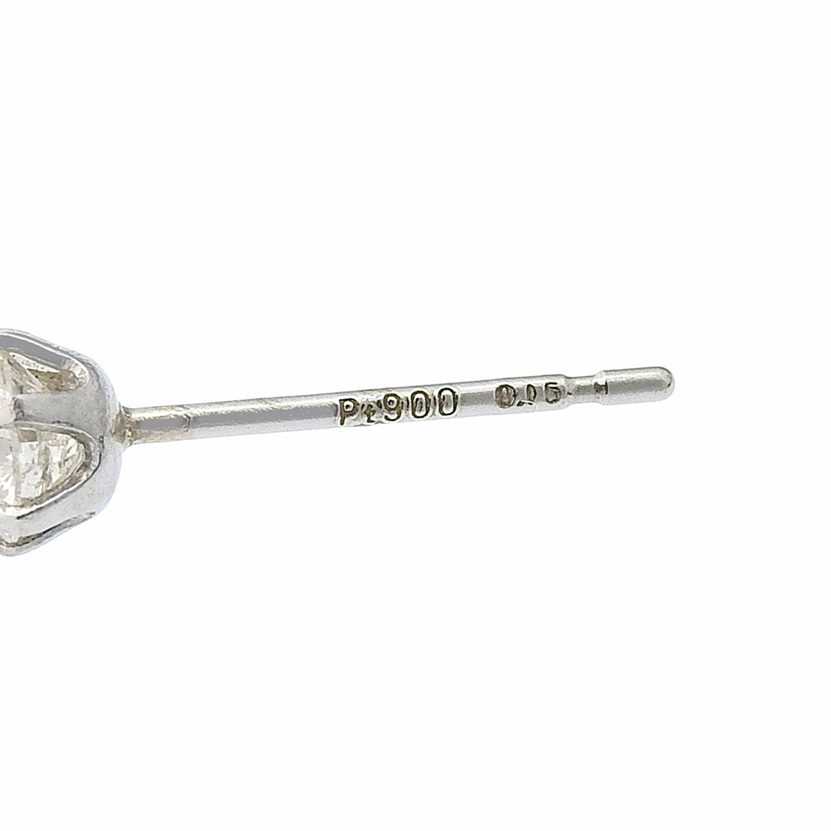 一粒ダイヤピアス D0.15,0.15 プラチナ Pt900 0.5g