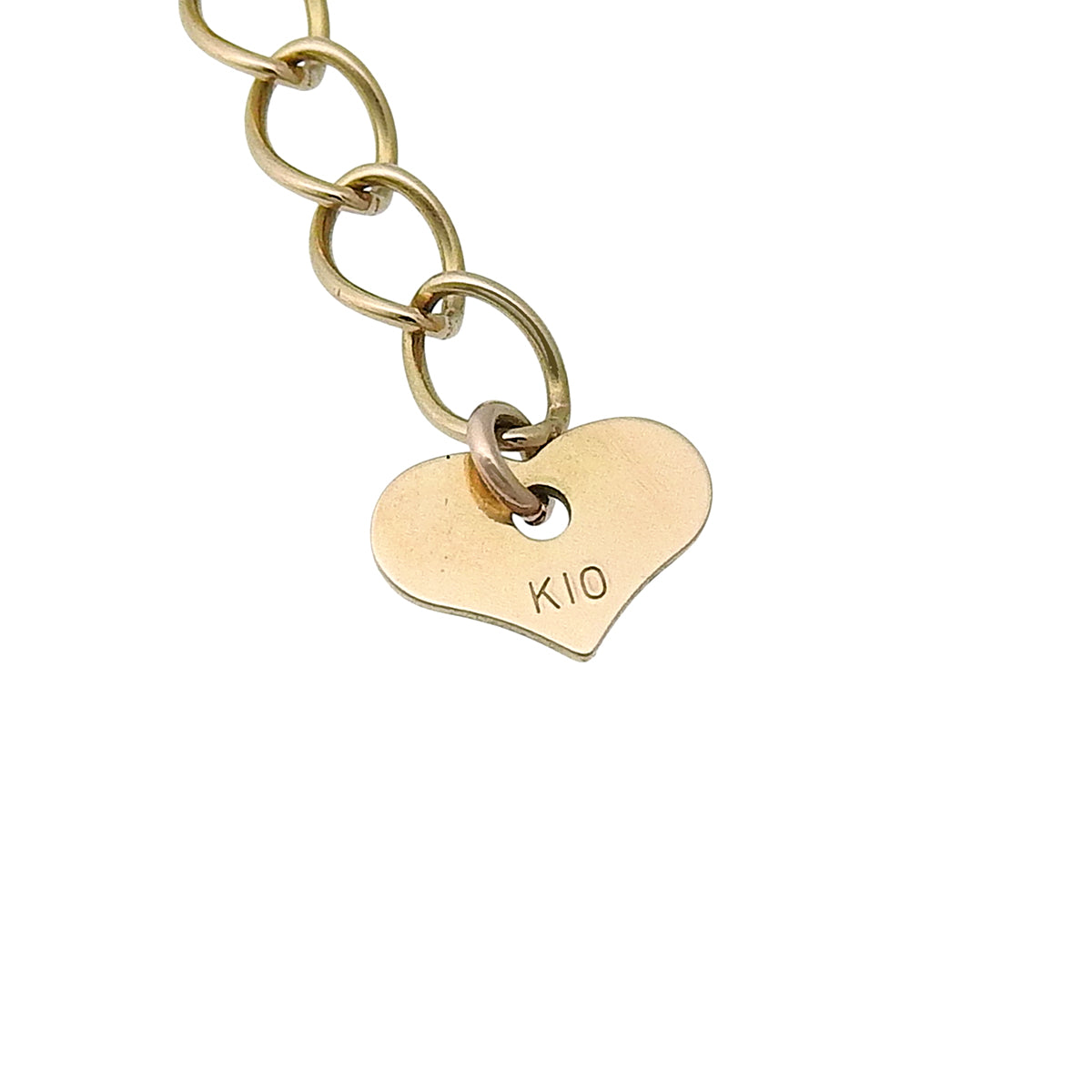 Circle Diamond Necklace D0.12 Pink Gold K10PG 2.1g