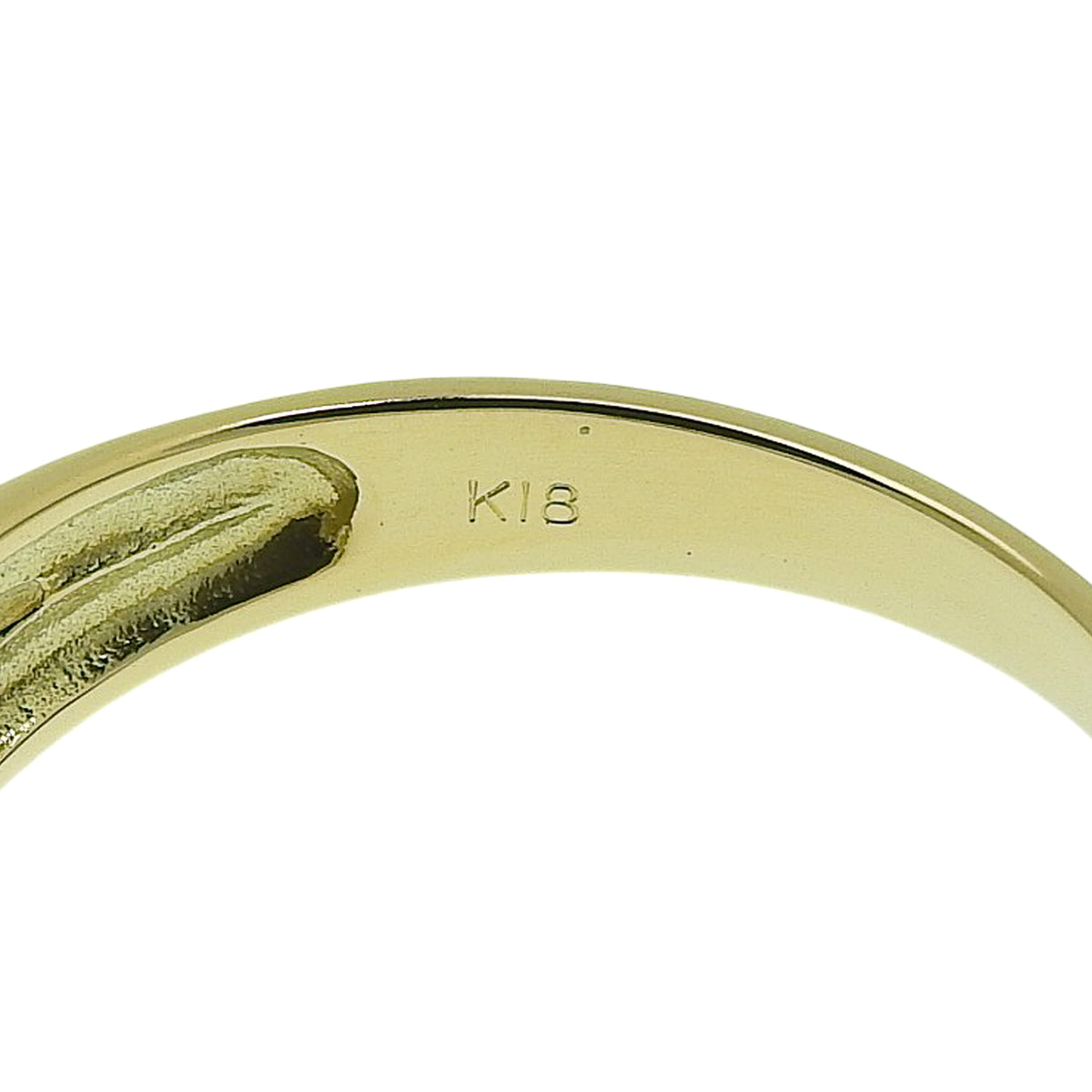 钻石戒指 D0.50 黄金 K18YG 11(51)号 2.2g