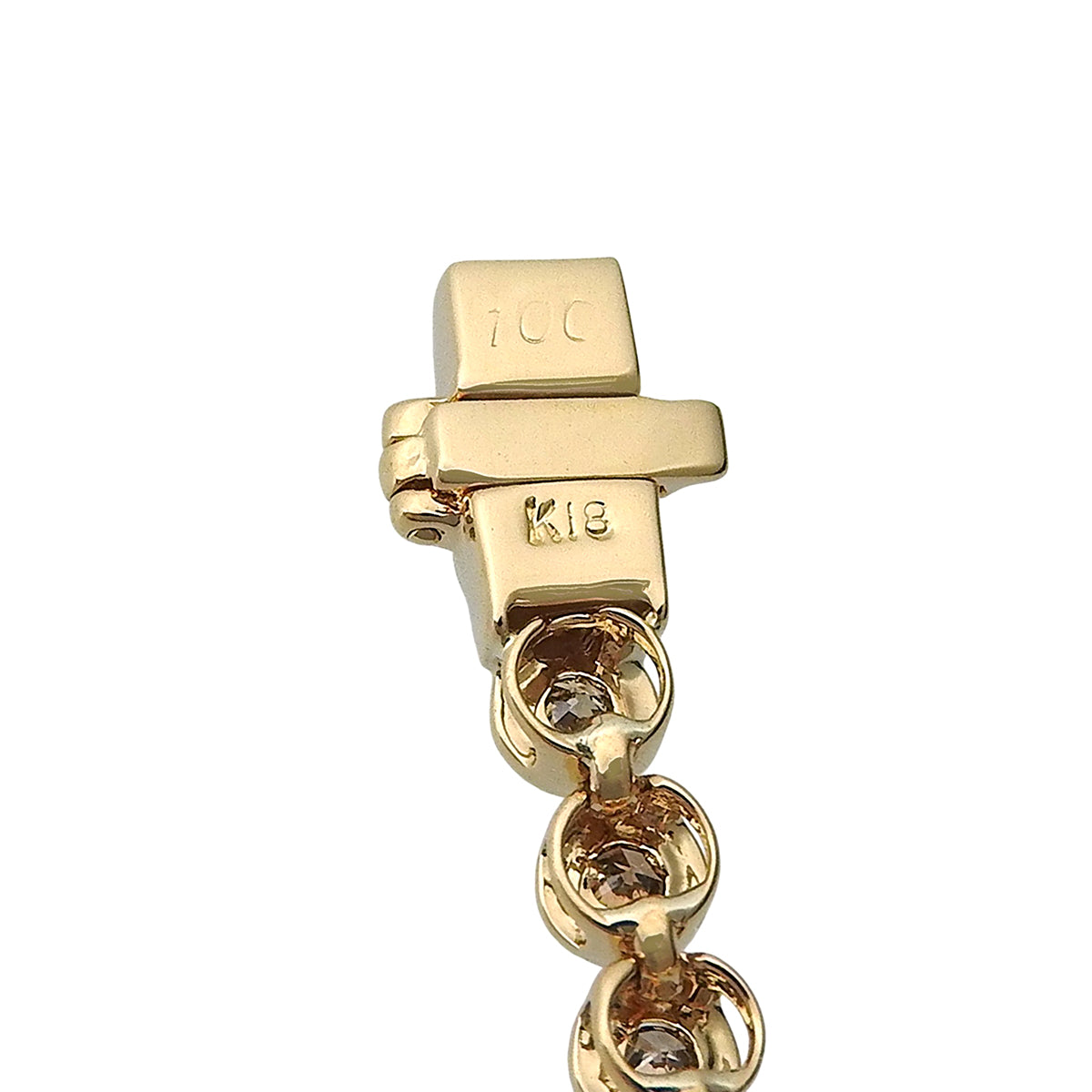 Tennis Diamond Bracelet D1.00 Yellow Gold K18YG 6.1g