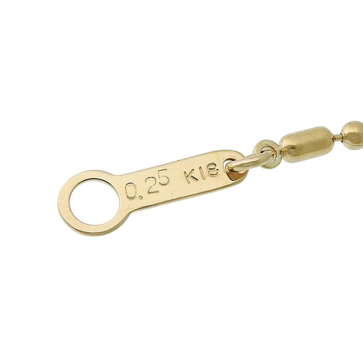 ダイヤ ネックレス D0.25 イエローゴールド K18YG 5.5g