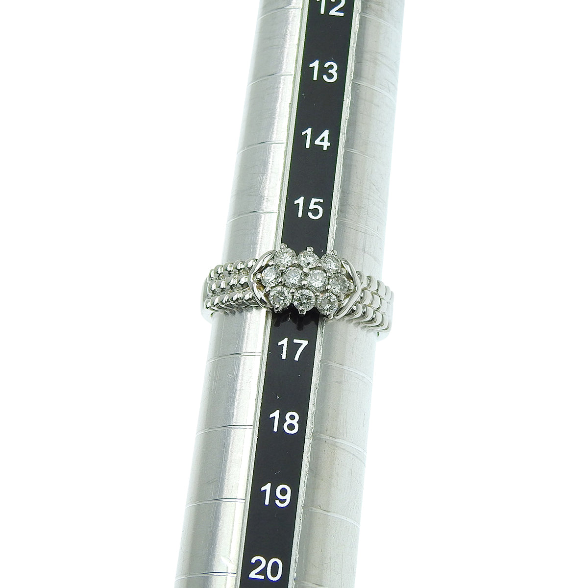 钻石戒指 D0.52 铂金 Pt900 白金 K18WG 16(56)号 6.7g