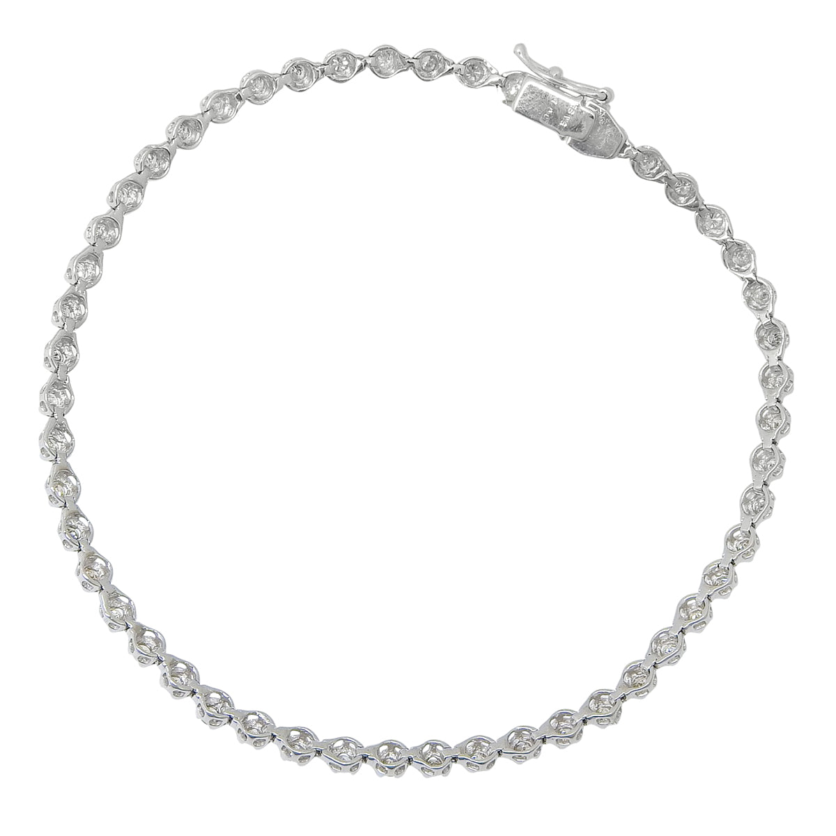 Diamond Bracelet D1.00 White Gold K18WG 5.2g