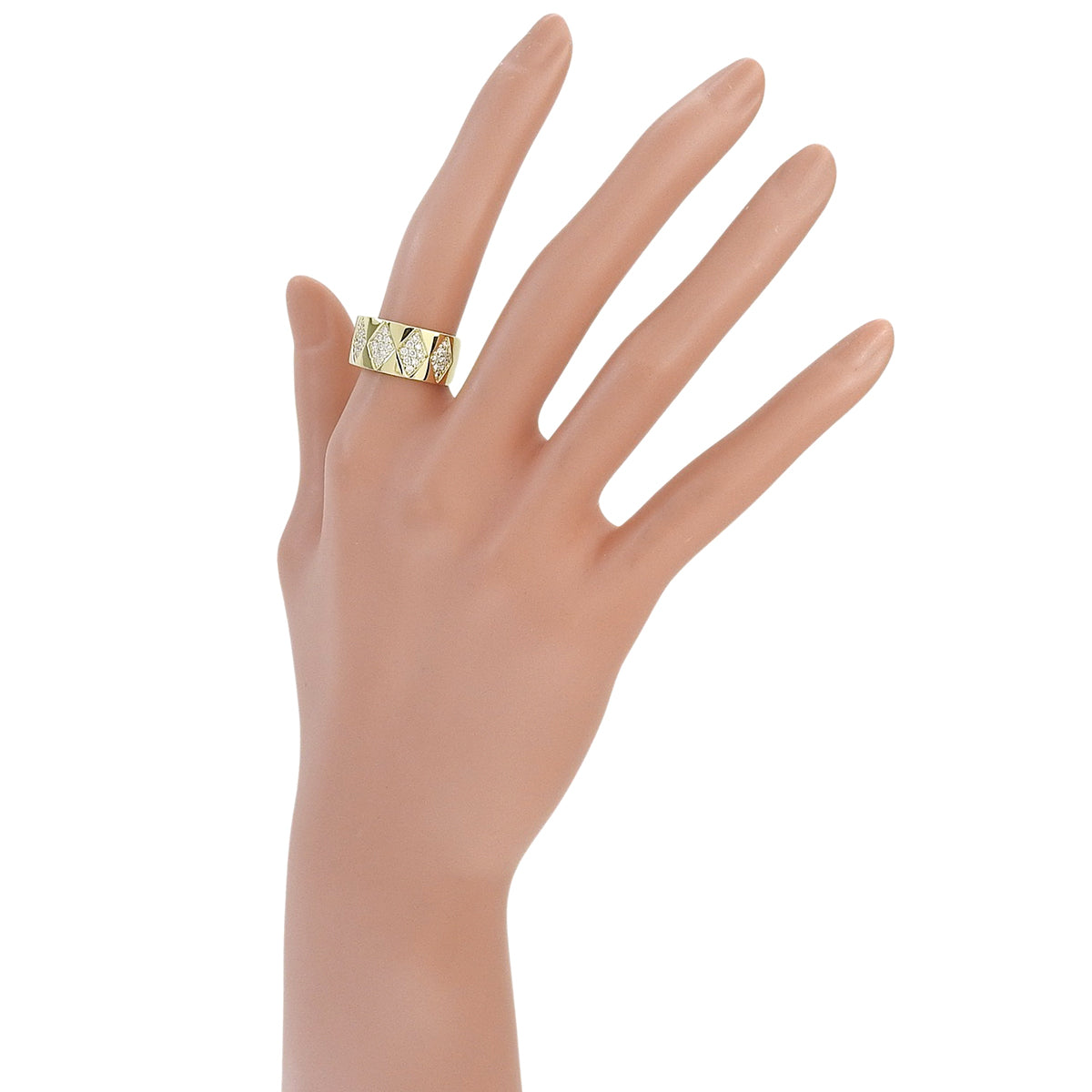 ダイヤモンドリング D0.50 イエローゴールド K18YG 12(52)号 5.9g