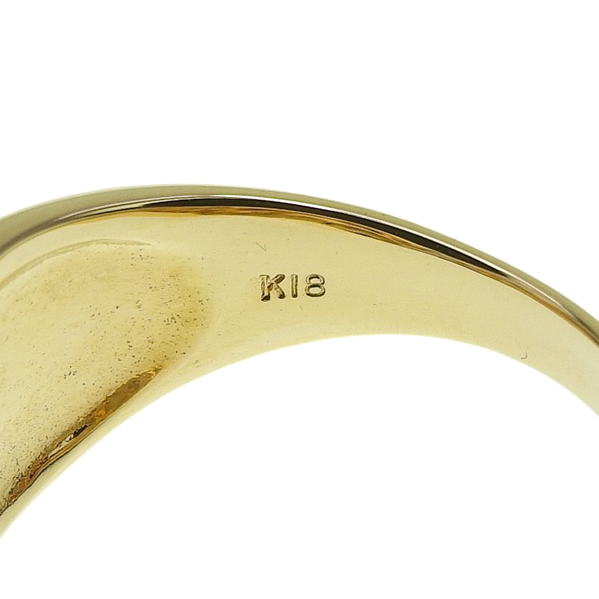 钻石戒指 D0.30 黄金 K18YG 11(51)号 6.8g