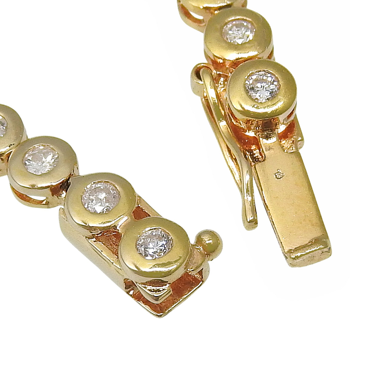 Diamond Tennis Bracelet D1.08 Yellow Gold K18YG 6.9g|Vintage Luxury Brand Specialty Store|Shibuya, Tokyo|alamode