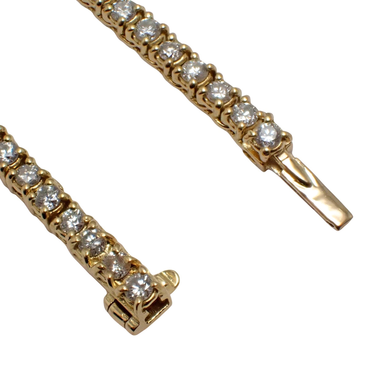 Tennis Diamond Necklace D5.00 Yellow Gold K18YG 23.4g