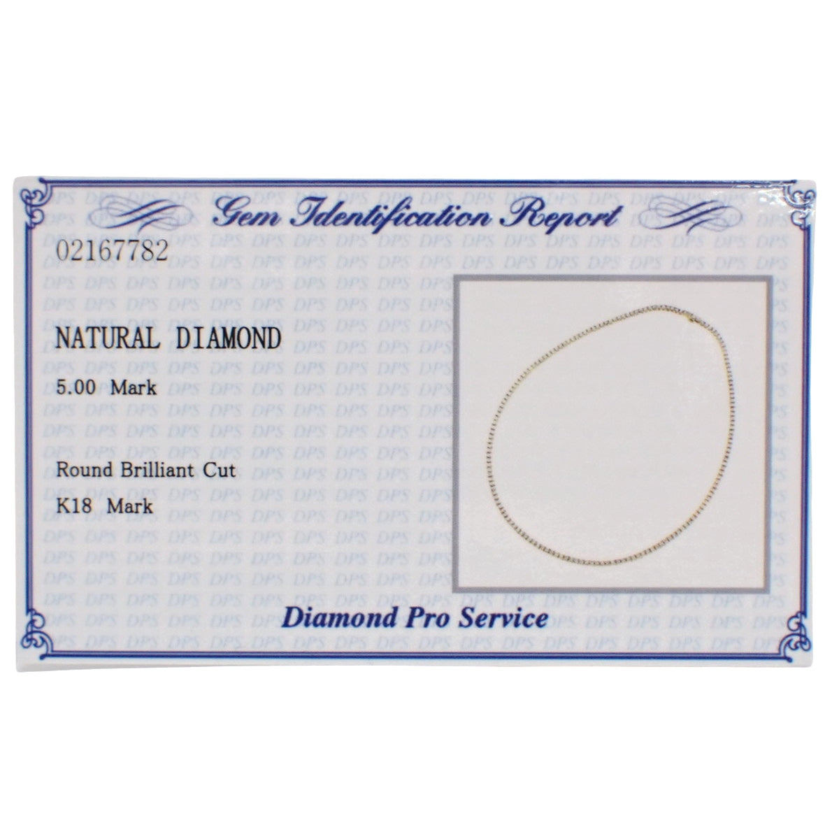 テニス ダイヤモンド ネックレス D5.00 イエローゴールド K18YG 23.4g