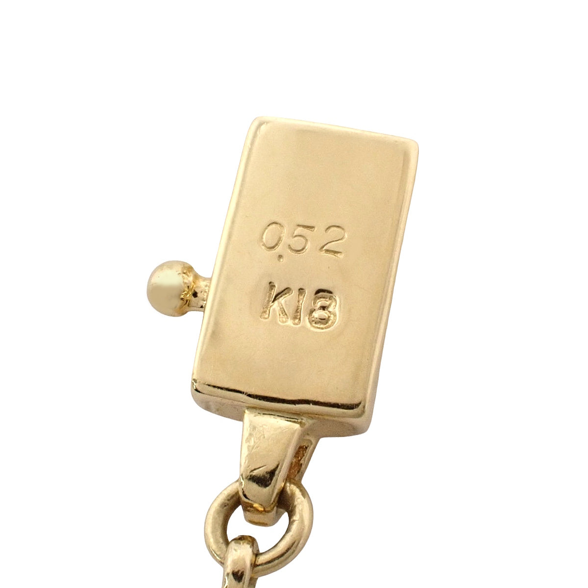 Diamond Necklace D0.52 Yellow Gold K18YG 19.4g 10PD