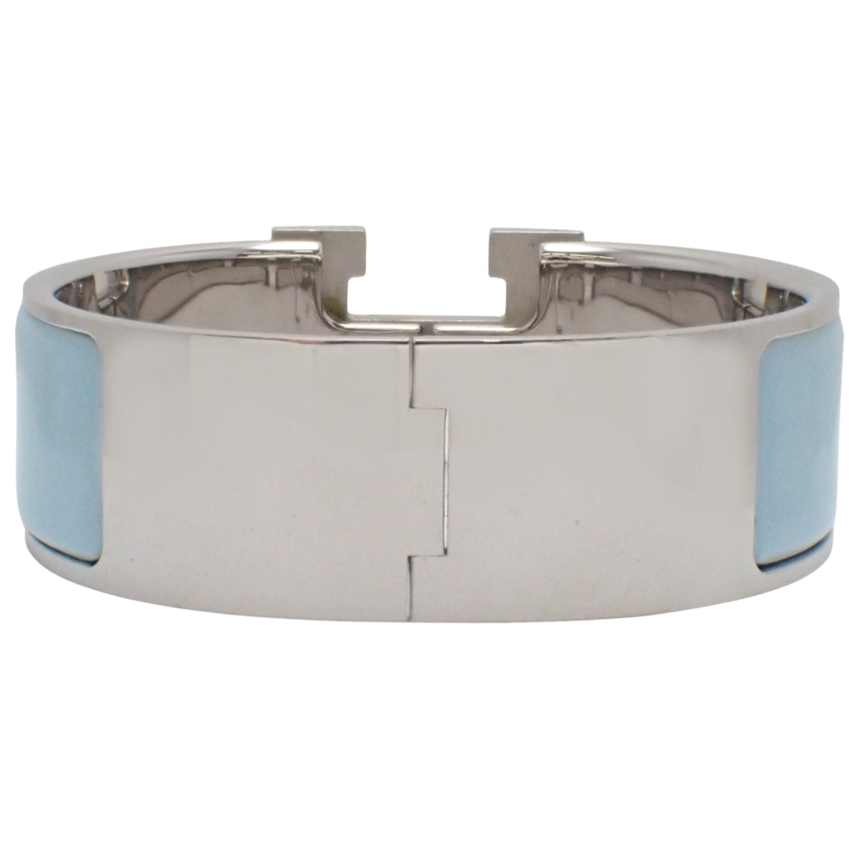 Click-Clack H Metal Enamel Bracelet