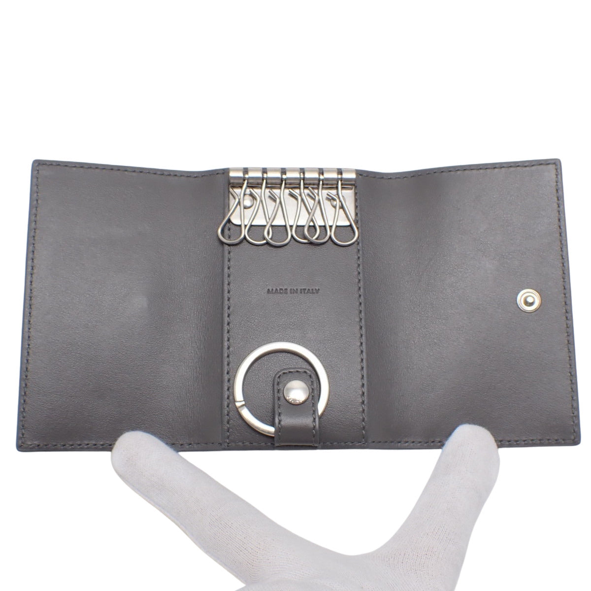 6連キーケース カーフ グレー