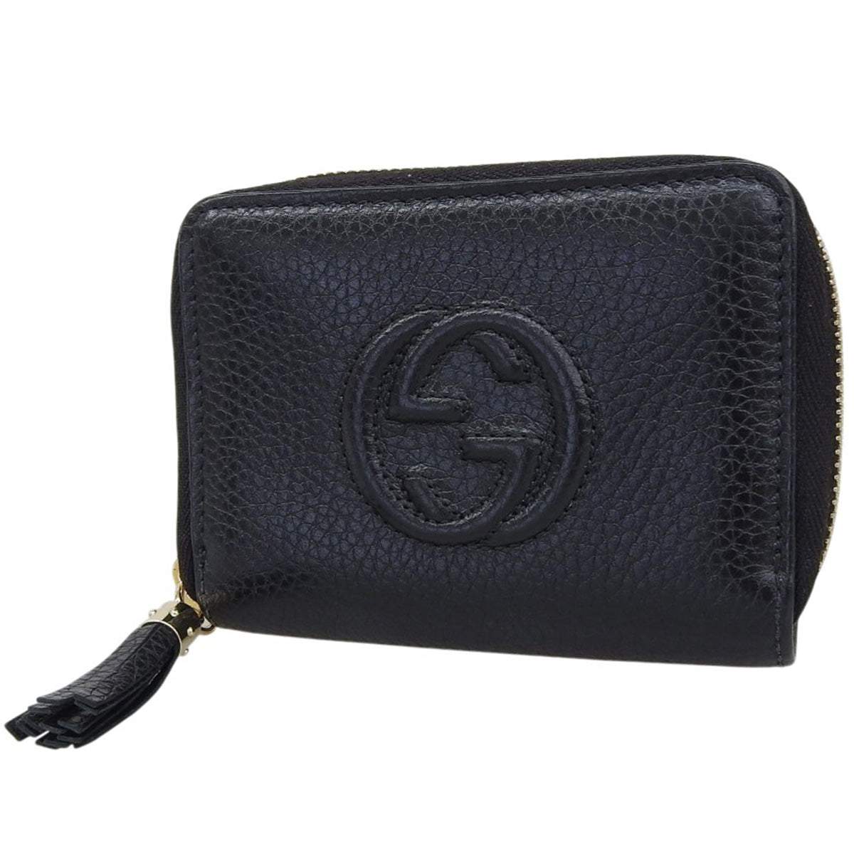 Soho 黑色真皮零钱包 598209